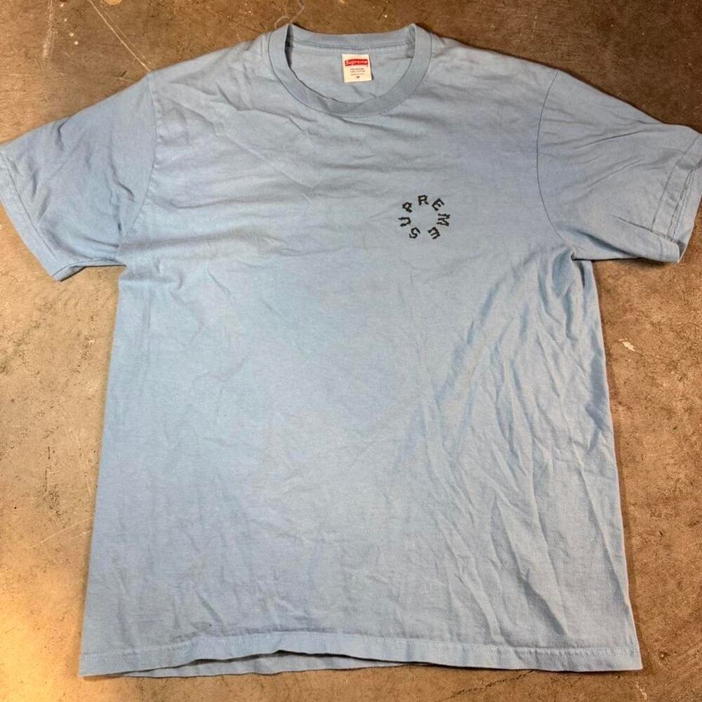 Supreme marble tee light slate